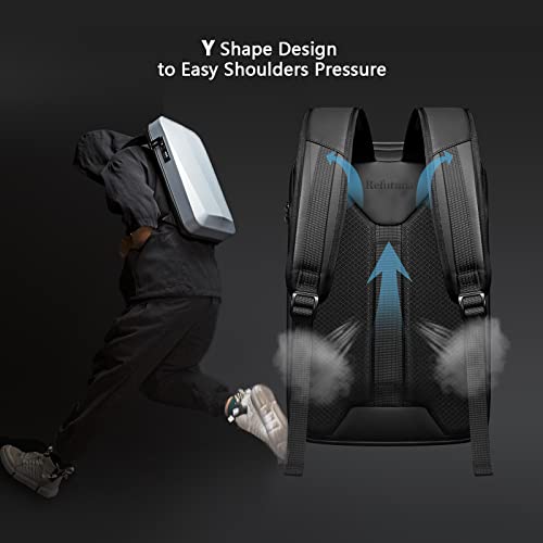 Refutuna Hard shell Laptop Backpack for Men, 17 Inch Antitheft