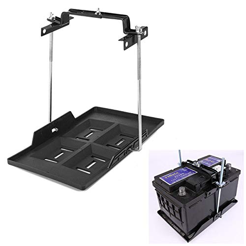 FidgetGear Adjustable Car Battery Mount Tray Lead Acid Battery Holder