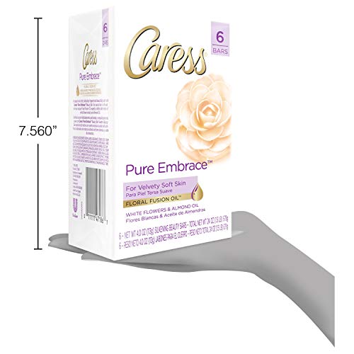Caress Beauty Bar Pure Embrace 3.75 oz 6 Bars (Packaging may vary