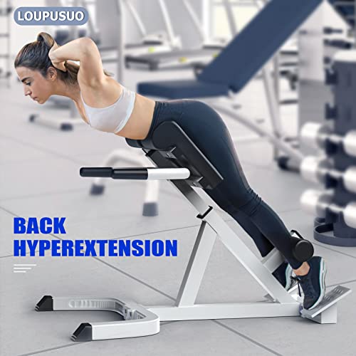 thumbnail image 2 of Roman Chair Back Extension Bench - Adjustable Hyperextension Machine For Home Gym, Supports Up To 250lbs 2 of 12