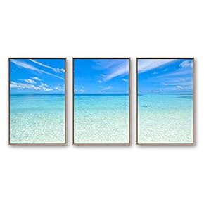 Framed for Living Room Bedroom Ocean Sea Beach...