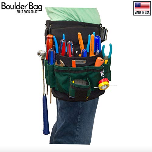 BOULDER BAG Ultimate Comfort Combo 104 Electrician Tool Belt with Leather Belt Buckle, Heavy