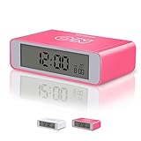 Flip alarm clock,Ddida Travel Alarm Clock, Kids Alarm Clock with Snooze and Touch Sensor Nightlight