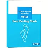 Foot Peel Mask 2 Pack, Peeling Away Calluses and Dead Skin cells, Make Your Feet Like Baby, Exfoliating Foot Mask, Repair Rough Heels, Get Silky Soft Feet by OBISI