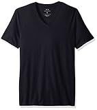 A|X Armani Exchange Men's Basic Pima V Neck Tee, Navy, Medium