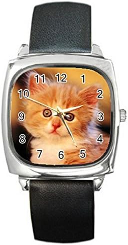 Cute Cats Lovers Silver Tone Square Metal Wrist Watches for men women HOT Gift NEW