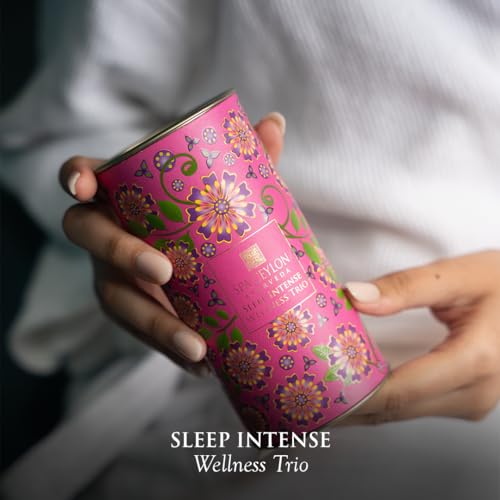 SPA CEYLON Sleep Intense Wellness Trio Set, Ayurvedic Pampering Gift Set with Natural Ingredients, Shower Gel, Body Mist, Balm, gifts