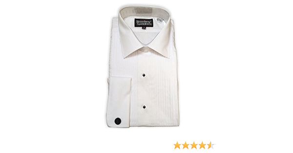 Cotton Lay Down Collar Tuxedo Shirt 