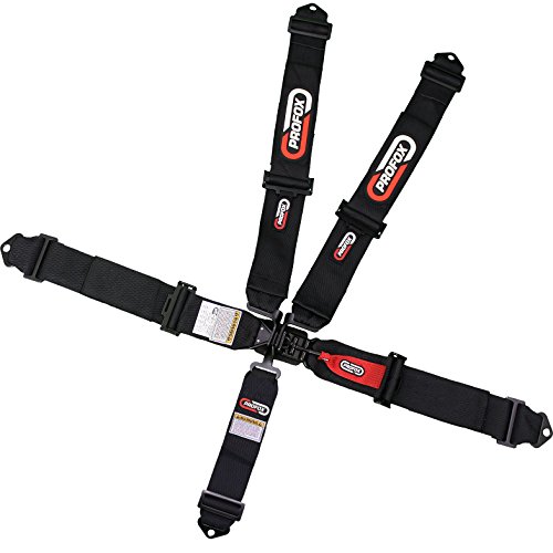 Click Here to See More Images PROFOX - Latch-Link Seat Belt Safety Harness 4,5,6 Point / Black (4 Point + 1x3