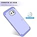 BENTOBEN Case Compatible with Samsung S6 Case, Shockproof Slim Three Layer Heavy Duty High Impact Resistant Soft Silicone Hard PC Hybrid Protective Case Cover for Samsung Galaxy S6 G920 Purple