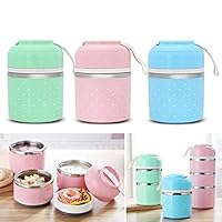Batteraw Stainless Steel Thermal Lunch Box Outdoor Camping Insulated Food Container Lunch Boxes