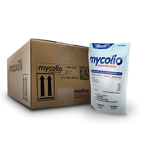Mycolio Hospital Grade Disinfectant Wipes 6" x 7” Disinfecting