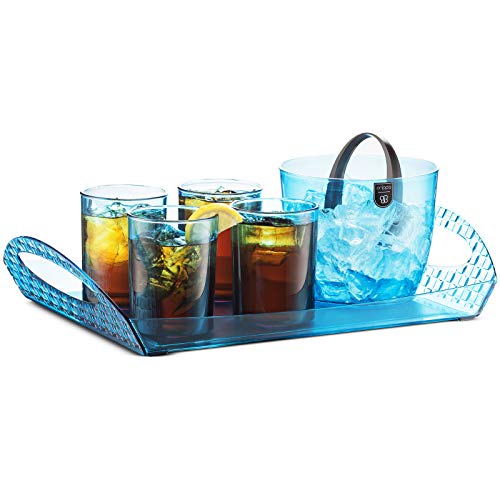 Crippa Small Ice Bucket 2Quarts Premium Ice Bucket With Lid & Tongs