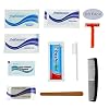 96 Kits – Bulk Case of Wholesale Deluxe 11 Piece Hygiene & Toiletry Kit for Men, Women, Travel, Charity
