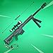 manhuan M82A1 Sniper Rifle Trumpet Barrett Metal Game Props Guns Model Action Figure Arts Toys Collection Keychain Gift