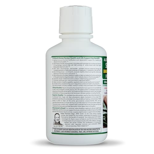 Aloe Arborescens - Supreme Immune Health Formula - for Healthy Immune System Function - Aloe Juice + Honey (6 Pack)