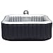 M-spa mspa Lite Alpine Inflatable Hot Tub | Relaxation and Hydrotherapy Portable Outdoor Jacuzzi Tub Jets Bubble Massage Pool Square for 4 Persons ( 62 x 62 x 27 inches )