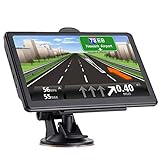 GPS Navigation for car, 7-inch HD GPS Navigation 256-8GB Voice Broadcast Navigation, top-Loading North America map (USA, Canada, Mexico map) Lifetime map Free Update