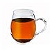 Sun's Tea Ultra Clear Glass Tea Mug | Coffee Mug 16 oz (470 ml) | Borosilicate - Glasses w Big Handle | Simple and Elegant | Microwave Safe | Pure Glass