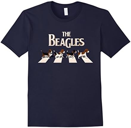 Mens "The Beagles" Premium T-Shirt 2XL Navy