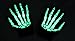 N'Ice Caps Boys Glow in the Dark Magic Stretch Gloves 2 Pair Pack