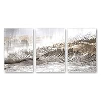 3 Piece Canvas Wall Art Wave Canvas Prints Home Artwork Decoration for Living Room,Bedroom - 16