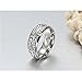 NL10 Mens Womens 8MM Titanium Stainless Steel High Polished 18K Gold Plated Channel Set Cubic Zirconia CZ Promise Engagement Band Unisex Gold Wedding Ring Comfort Fit, Size 6-13 (13, Silver)