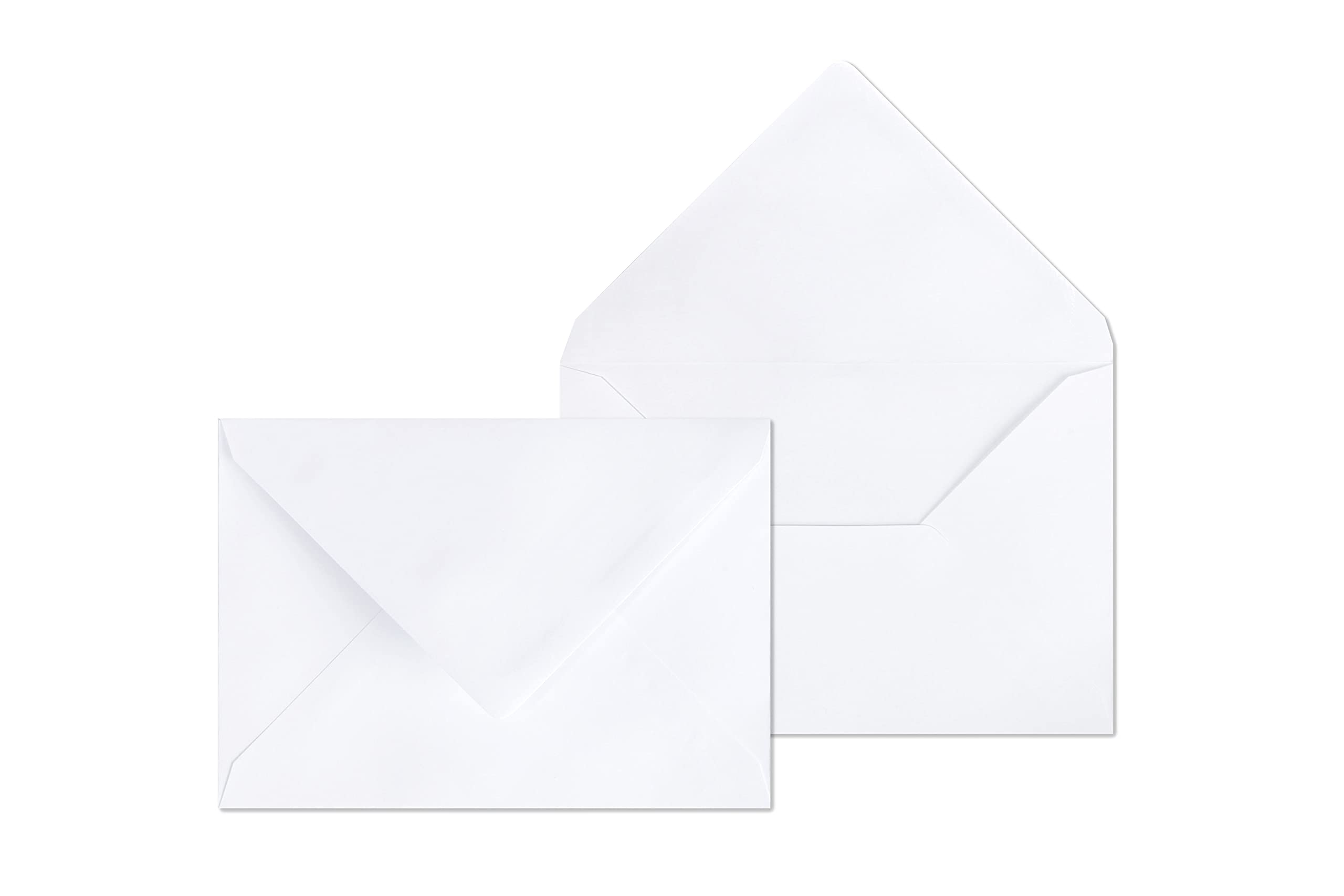 Clairefontaine 2231C - Box of 500 Envelopes - Size: B6-120x176mm - Gummed - Weight: 90g/m² - White Colour - Mailing - Correspondence - Manufactured in France
