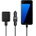 Fast Car Charger Kit for Samsung Galaxy S7/S7 Edge, S6/S6 Edge/Note 5 and More, Car Charger + Wall Charger + 2 Pcs 3.3ft Micro-USB Cord