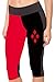 COCOLEGGINGS Womens Harley Quinn Digital Print Stretch Workout Capri Tights XL