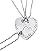 Charm.L Grace Best Friend Forever and Ever BFF Friend Necklaces 3pcs/Set Heart Shape Puzzle