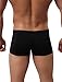 Winday Men Briefs Breathable Ice Silk Boxer Bikinis and Briefs 4-pack XL/US L Black