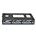 iKKEGOL 2 Port VGA Audio Video Switch 2x1 SVGA Switcher Box 2 in 1 Out PC Monitor LCD TFT Sharing