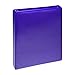 Samsill Fashion Color Durable 3 Ring View Binders, 1 Inch Round Ring, Customizable Clear View Cover, Purple, Two Pack