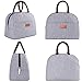 BALORAY Lunch Bag Tote Bag Lunch Organizer Lunch Holder Insulated Lunch Cooler Bag for Women/Wen (Light Grey)