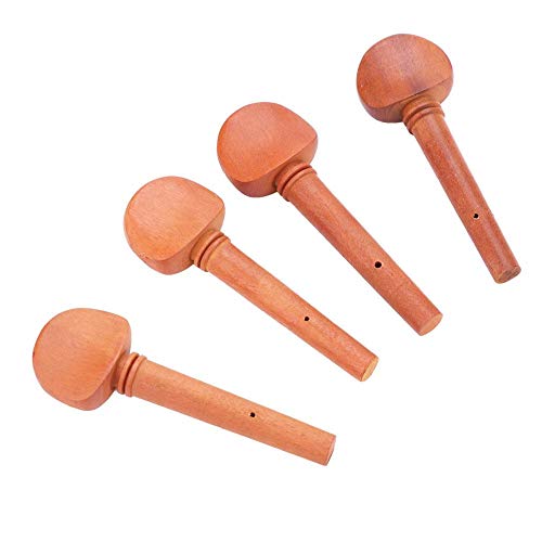 Alomejor 4Pcs Jujube Wood 4/4 Violin String Tuning Pegs Parts Replacement Instrument Accessory - Thumbnail 4