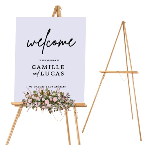 Falling in Art 65" A-Frame Wooden Tripod Easel Stand (Natural) - Used condition - CA$36.58