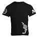 Born, Bred, Freedom Fed Whiskey Label Style Mens T-Shirt - American Warrior Collection Large Black
