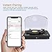 Vinyl Record Player, dodocool 3 Speed Turntable Blue Tooth Record Player with 2 Built in Stereo Speakers, Replacement Needle, Supports RCA Line Out, AUX in, Headphone Jack, Natural Wood
