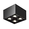 Moderne vierkante 4-lichts plafondspot verlichtingsarmaturen 4xGU10 plafondspot flexibel verstelbare lichtkop wandlampen…