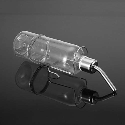 TOPINCN Parrot Water Feeder Automatic Drinking Fountain Ball Stainless Steel Nipple Parrot Bird Water Pet Feeding Bottle (L) - Image 4