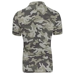 HUGS IDEA Camouflage Print Summer Shirts for Men