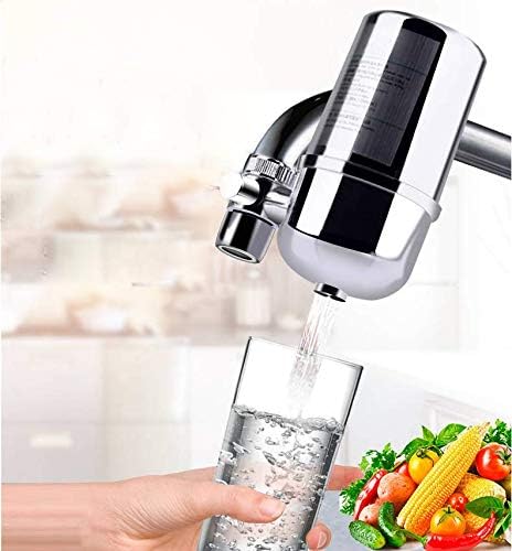 STRATOMAX Tap Water Filter,Water Faucet Filtration Fits Standard Faucets,Reduces Lead& Chlorine,Filter Lasts 3 Months,Easy Installation