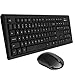 Macally Wireless Keyboard and Mouse Combo, 2.4G Full Size Wireless Mouse and Keyboard Combo for PC, Desktop, Laptop, Notebook, ChromeBook - Ultra Slim Cordless Computer Keyboard Mouse Set