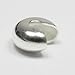 Adabele 100 4mm Crimp Beads Knot Cover in Sterling Silver Plated Solid Copper CF9-4