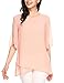 Zeagoo Women's Loose Casual Ruffle Half Sleeve Chiffon Top T-shirt Blouse