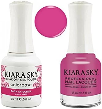 Kiara Sky Matching Gel Polish + Nail Lacquer, Back to The Fuchsia.5 fl. oz