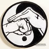 Yin & Yang with Fist Patch 3 1/2