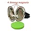 Essential Oil Diffuser Vent Clip Your Jeep Wrangler, Grill Eyelashes Design, 30mm Stainless Steel Air Freshener Vent Clip Locket Magnetic Closure, 12 Pieces Replacement Felt Pad JL