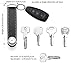 Leather Key Organizer and Slim Wallet - Compact Black Key Holder and Slim Wallet RFID Blocking Card Holder